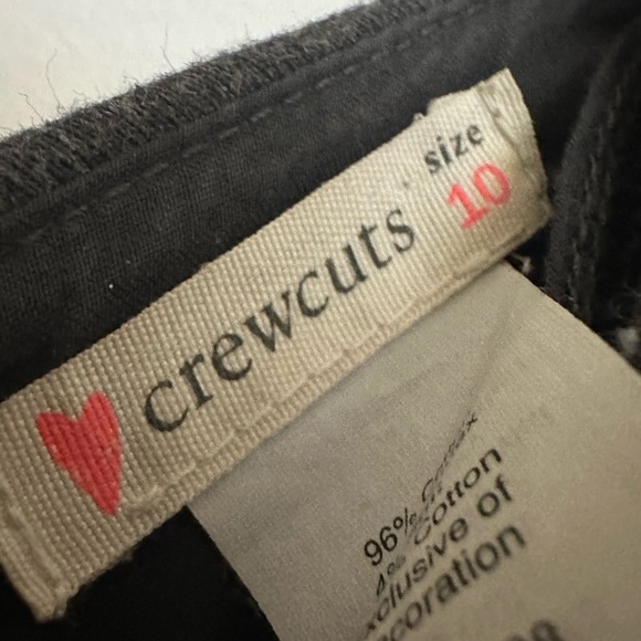 Jcrew crewcuts size 10 perfect condition grey short sleeve dress with beading - Picture 3 of 4